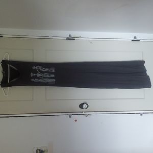 Open back racerback maxi with front slit size small